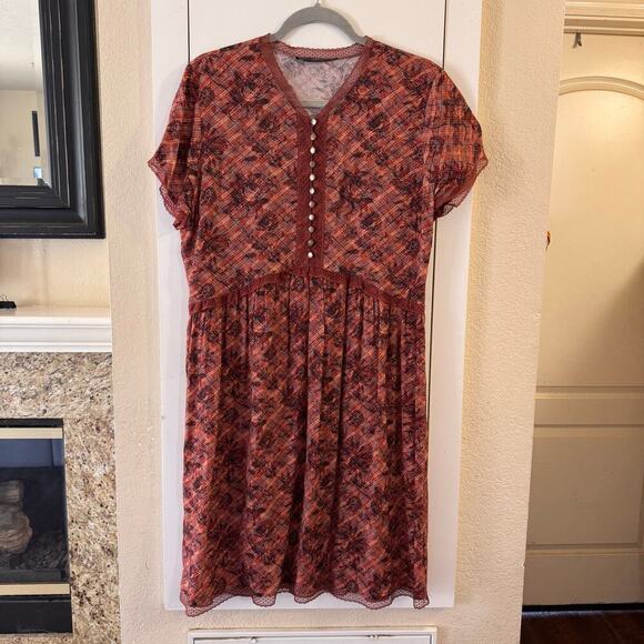 Peruvian Connection Aberdeen Mini Dress Lightweight Size 12 - Picture 5 of 10